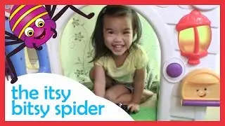 Itsy Bitsy Spider nursery rhyme song with Ellie Belly | incy wincy spider playtime spider toy
