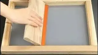 طريقة تثبيت جيلاتين (الحساس) على كادر سيريغرافي