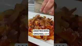🍝🛑Pasta AMATRICIANA ORIGINAL!🇮🇹#chefroberta #pasta #food