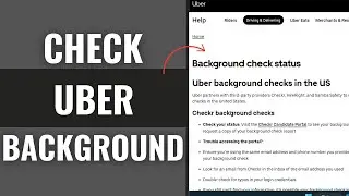 How To Fix Uber App Background Check Issues (2025)