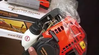 Unboxing Champion Deluxe Gx35 Honda Type 4 stroke engine brush cutter, #Brushcuttergx35honda4stroke