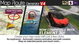 Map Route Generator (After Effects Template)