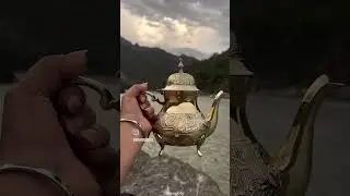 Brass Etched Tea Set #brassglobe #food #brassware #brassutensils #tea #diy #brassglobe