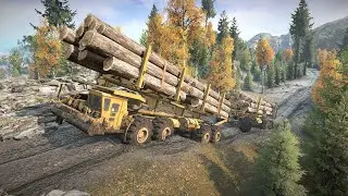 Z2 Log Servant Mk.V  -  High Hilly Deep Mud Road | SnowRunner | EnhCrea #28