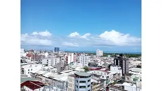 Hualien City, Taiwan. (Time Lapse) Light Show along Pacific Ocean Park. 2022/04/29 Part 1