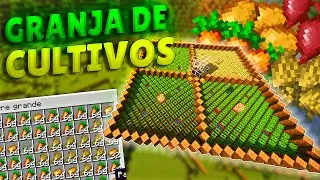 COMO HACER una GRANJA DE CULTIVOS AUTOMATICA en MINECRAFT 1.21+ | FACIL, RAPIDA y SENCILLA