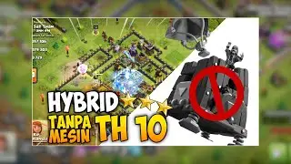 Training No Siege TH 10 Kombinasi Queen Walk Milner dan Hog I Hybrid tanpa Mesin I COC INDONESIA