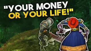 This guy challenged me while on the road *mage vs rogue duel*