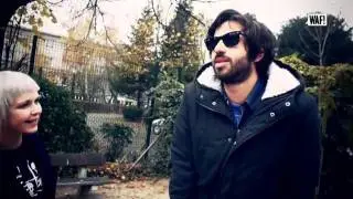 Christine Massy, founder of WAF! wears Rock 'n' Needle to interview Rock-Electro band Vismets