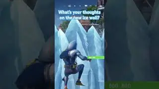 What&rsquo;s your thoughts on the new ice wall on fortnite? #fortnite