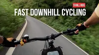 Fast Downhill Cycling | Extreme Mountain Descent at Full Speed 🚴💨