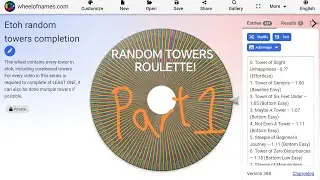 EToH Random Towers Roulette! (Part 1, GOES WRONG)