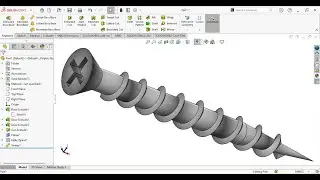 How to Design Screw in SolidWorks