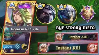 VALE BEST BURST DAMAGE 1 HIT BUILD 2025 ~ MLBB
