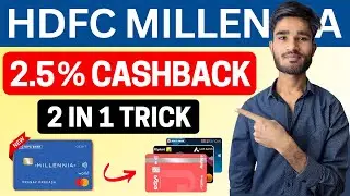 Credit Card Bill Payment Offers 🔥 Earn 5% Cashback | HDFC Millennia Debit Card 2.5% Cashback Trick 🔥