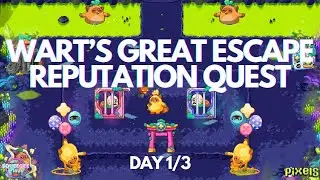 PIXELS︱🐌WART'S GREAT ESCAPE REPUTATION QUEST DAY 1 OF 3︱+5 REPUTATION PTS︱NEW MOKU QUEST