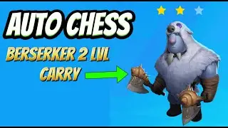 Auto Chess CZ | 1. m&iacute;sto | 9x Warrior 2x Beast 2x Glacier | Berserker 2lvl Carry | #autochess