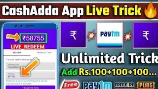 Cashadda app unlimited trick | cashadda app | today best self earning app 2021 | make money online