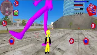 US Police Spider Stickman Rope Hero || Gamesturday