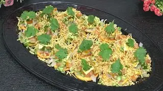 5 minute Evening Snack|Monaco canapes|Biscuit chaat Recipe