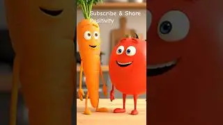 Carrot When Carrot Helps Tomato 🥕🍅 | Sharing & Kindness Tomato #CarrotHelpsTomato#