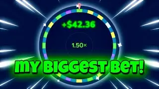 MY BIGGEST BET EVER ON STAKE WHEEL!! (profit)