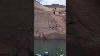 30 ft cliff jump #lakepowell  #funny   #viral  #fail