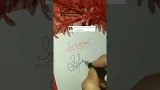 Sri Lakshmi Signature 💯 💞#howtosign #signature #shortsfeed