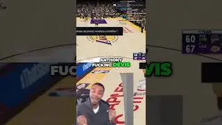 Anthony Davis Cheats? Gamer RAGES in Basketball Game! #shorts