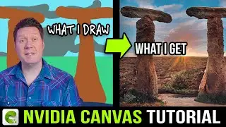 Generating Landscapes with NVIDIA CANVAS & GauGAN2 - Tutorial