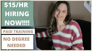URGENTLY HIRING! WORK FROM HOME JOB $15/HR NO DEGREE NEEDED & PAID TRAINING