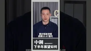 中鋼下半年展望如何｜楚狂人｜玩股網20250817