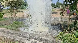 Boring mey aya full paani 50 boring 9 inc pbc pipe#borewell #tubewell