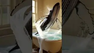 Ai generated Whale shaped bath tubs, do you want bathtubs like this ? #shorts #ai #beautiful #whale