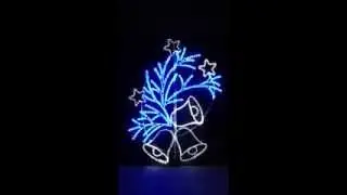 Christmas Lights - Animated Flashing Bells and Stars