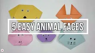 How To Make 5 Easy Animal Faces | Easy DIY Craft
