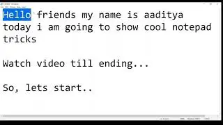 Cool Notepad tricks for Windows