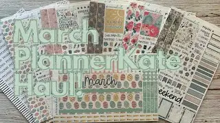 MARCH STICKER HAUL | PlannerKate Sticker Kits