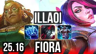 ILLAOI vs FIORA (TOP) | EUW Diamond | 25.16