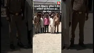 फरार चल रहे तीन आरोपियों को गिरफ्तार कर जेल भेजा। #shamli #news #hindi #shorts #short #uttarpradesh