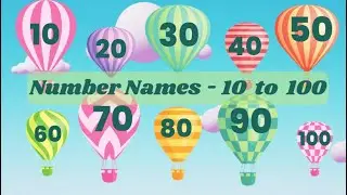 Названия чисел от 10 до 100 для детей | Изучение слов, обозначающих числа | Простое обучение | Бе...