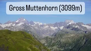 Randonnée alpine Gross Muttenhorn (3099m) depuis Furkapass, Arête W, T4, Valais, 14-07-2023