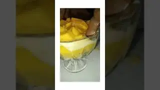Yummy Mango Custard Food Fusion🤤