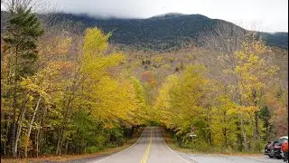 Fall foliage drive through Smugglers Notch Time Lapse