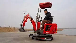 HUAYEE HY10C mini excavator operation display