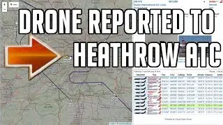 London #Heathrow ATC Pilot reports drone on final approach Real #ATC & Radar