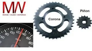 Aumentar velocidad de moto cambiando sprockets ¿Sirve?