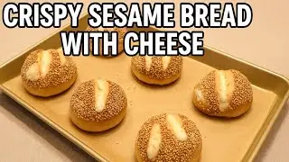 How to make  crispy sesame bread with cheese | simple and delicious