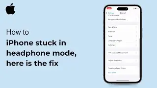 iPhone stuck in headphone mode, here is the fix( iOS ) 2024