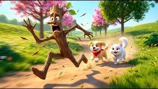 Stick Man Story &ndash; Coco the Cat & Dog Mistake Him for a Toy &ndash; Funny Cat and Dog